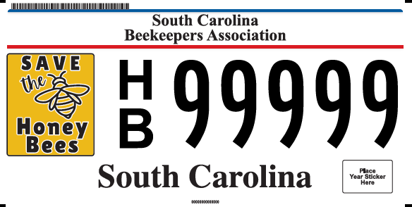 Beekeepers Association License Plate