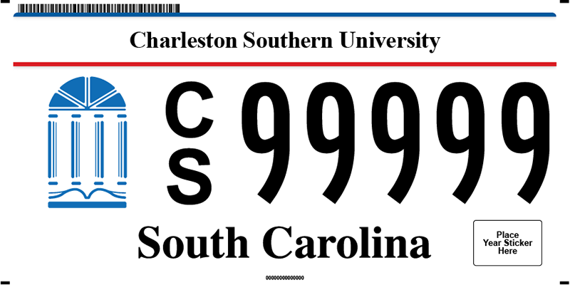 Charleston Southern University plate