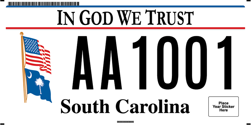 in god we trust plate