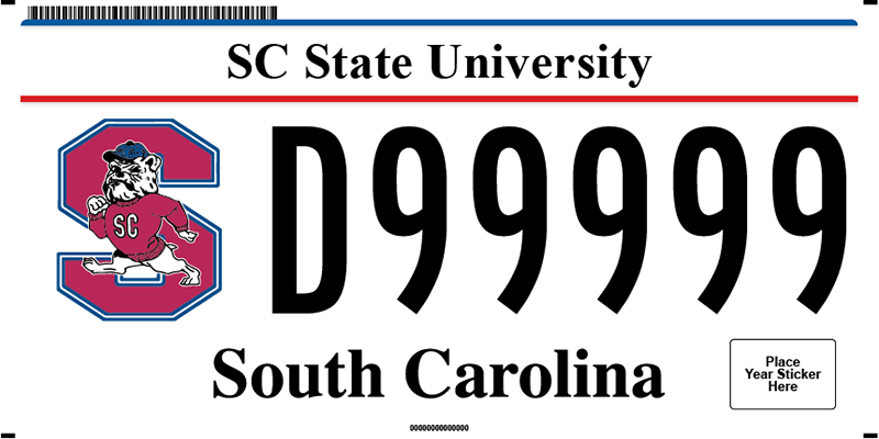 SC State University plate